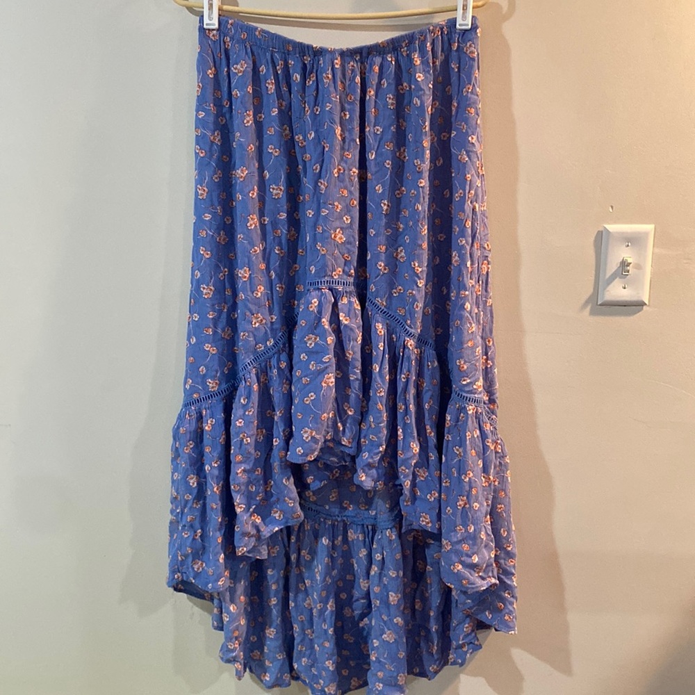Floral High Low skirt